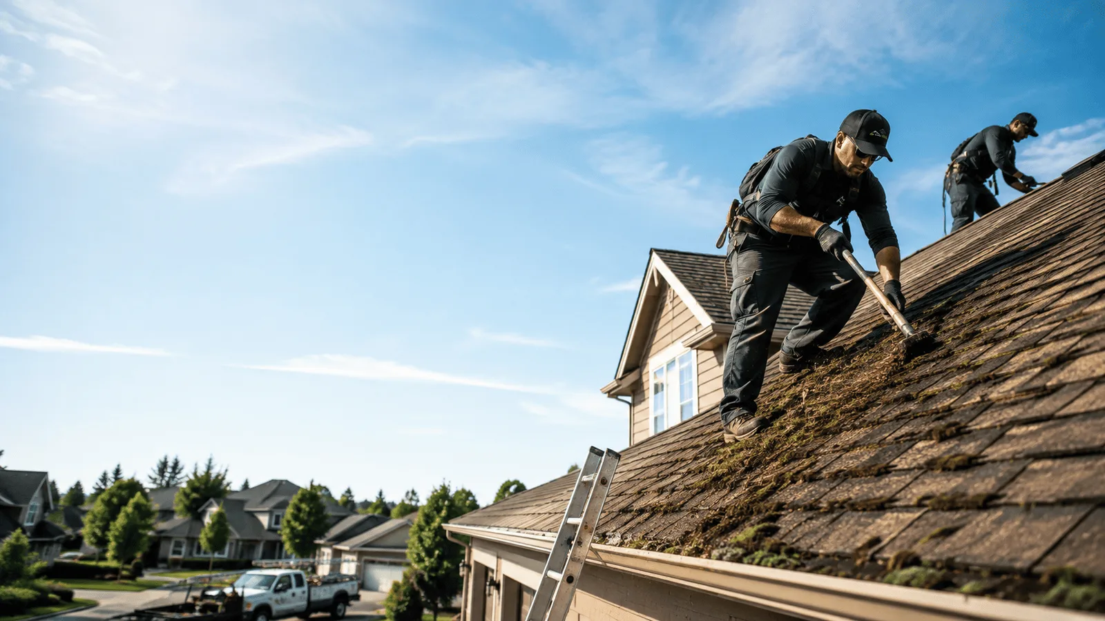 Roof Moss Removal in Luna Pier, MI near me